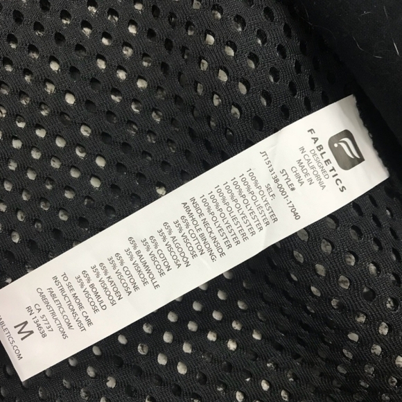 Fabletics Mesh Workout Zip Up ShortSleeve Hoodie - Picture 5 of 5
